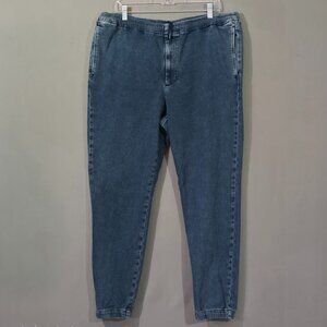 Rag & Bone Prospect Denim Jogger Pants Mens XL Blue Stretch Drawstring Casual